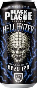 Hell Hazer Hazy IPA can - Black Plague Brewing