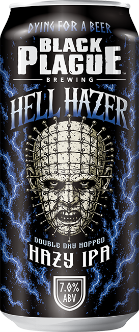 Hell Hazer Hazy IPA can - Black Plague Brewing